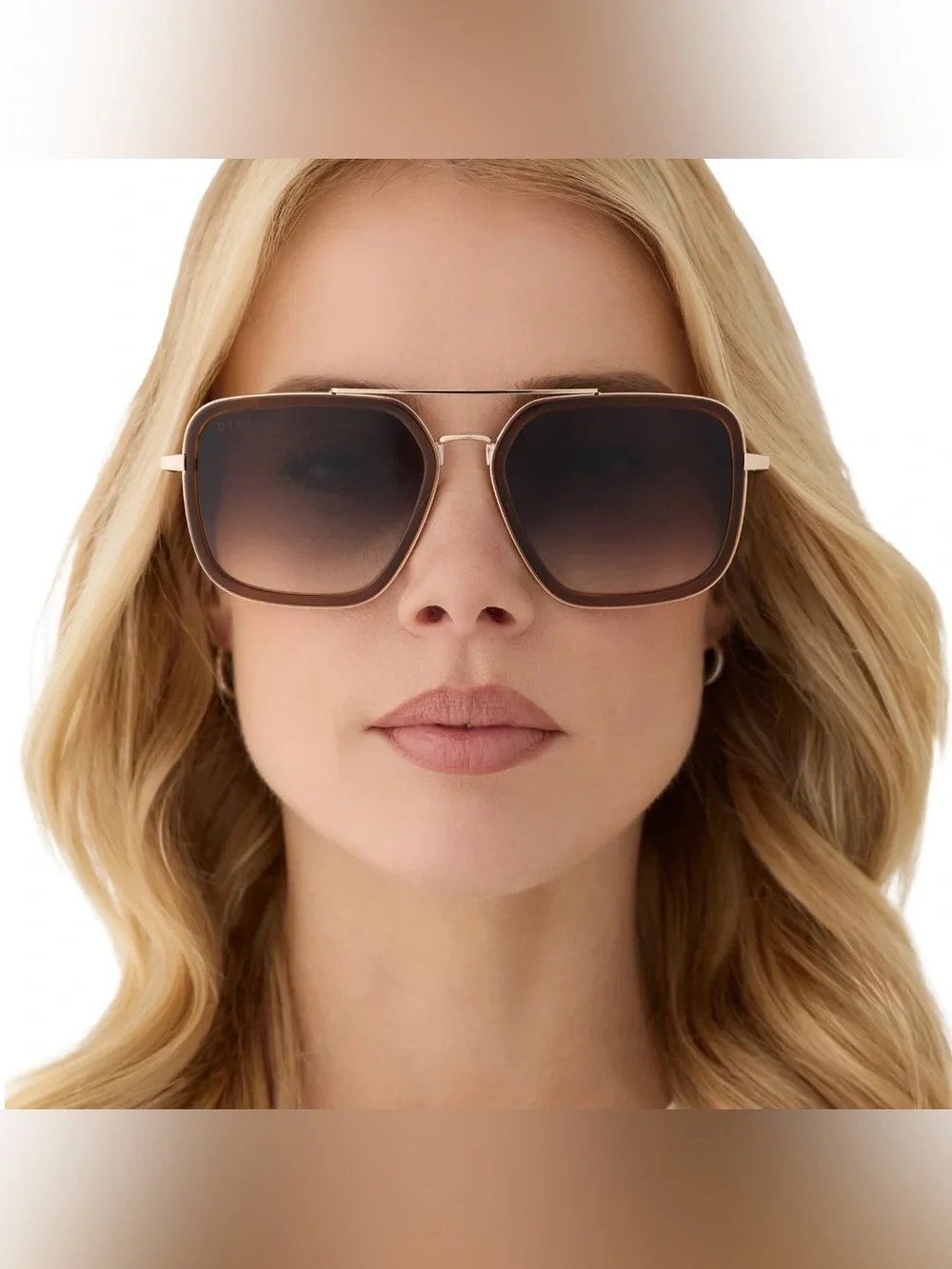 ✨ NEW/ DIFF Charitable Eyewear SUNGLASSES-Jordan : Avatar Style / Whiskey Gold